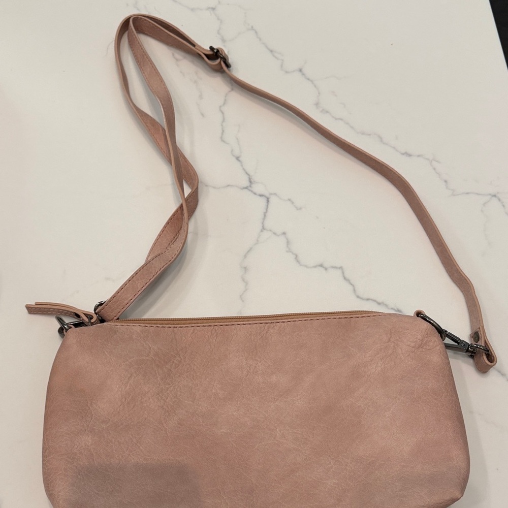 Mona B Blush Pink Crossbody Bag